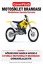 Suzuki RM 250 Motorcycle Cover (BLACK-RED STRIPES) Motorcycle Cover, Motorcycle Tent, Motorcycle Cover, Case - 2