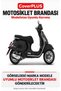 Vespa GTS 150 Rear Bag Compatible (Gray with Red Stripes) Waterproof Motorcycle Cover, with Elastic Bands and Carrying Bag - 2