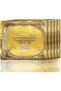 Vegan Gold Collagen Facial Masks, 10 Pieces, Hydrating and Moisturizing Face Mask for Skin Rejuvenation and Puffiness Care - 7