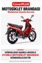 BuMoto/Jinling Safir 100CC Rear Bag Compatible (Gray with Red Stripes) Waterproof Motorcycle Cover, with Elastic Bands and Carrying Bag - 2