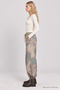 Camouflage Print Gabardine Pants LBY0116 Khaki - 5