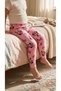 Girls' 100% Cotton Corded Fabric Patterned 3-Piece Leggings Set - 7