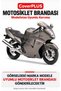 Honda CBR 1100 XX Rear Pannier-Compatible (Gray with Red Stripes) Waterproof Motorcycle Cover, with Elastic Bands and Carrying Bag - 2