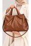 Women's Oversized Casual Clutch Bag and Shoulder Bag - 3