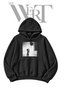 Kids' Weightlifting_2 Pre-Printed Black Hooded Sweatshirt (2-Ply)