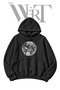 Full Moon Pre-Printed Black Hooded Sweatshirt (2-Ply)