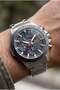 Men's Watch with a Sporty and Luxurious Look | 44 mm Steel Strap, Charcoal Grey Dial