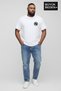 Men's Large Size N Printed 3Xl-6Xl Crew Neck T-Shirt Spr26Bts510-19