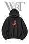 T-Rex Mugshot Pre-Printed Black Hoodie (2-Ply)