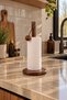 Wooden Acacia Bulk Napkin Holder Paper Towel Holder Countertop Kitchen Tableware Presentation Stand