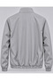 Mock Neck, Snap-Fastened Button, and Zipper-Closure Transitional Jacket - 2