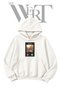 Hamster Calling Pre-Printed White Hooded Sweatshirt (2-Ply)