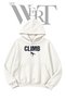 White Hooded Sweatshirt with Pre-Printed Mountaineer Silhouette (2-Ply)