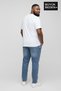 Men's Large Size Los Angeles Printed 3Xl-6Xl Crew Neck T-Shirt Spr26Bts510-18 - 2