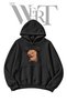 Capybara Weightlifting Pre-Printed Black Hooded Sweatshirt (2-Ply)