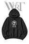 Heroic Bodybuilder Pre-Printed Black Hooded Sweatshirt (2-Ply)