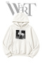 Welcome Reality Pre-Printed White Hooded Sweatshirt (2-Ply)