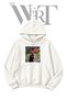 Bodybuilder Fire Pre-Printed White Hooded Sweatshirt (2-Ply)
