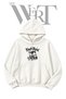 Black Metal Pre-Printed White Hooded Sweatshirt (2-Ply)