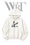 Rabbit Mace Pre-Printed White Hooded Sweatshirt (2-Ply)