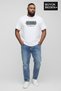 Men's Large Size Los Angeles Printed 3Xl-6Xl Crew Neck T-Shirt Spr26Bts510-18