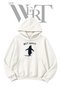 Penguin But Why Pre-Printed White Hooded Sweatshirt (2-Ply)