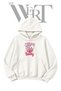 Gambling Hearts Pre-Printed White Hooded Sweatshirt (2-Ply)