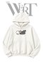 Cartoon Cats Pre-Printed White Hooded Sweatshirt (2-Ply)