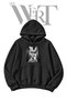Life "Old Man" Pre-Printed Black Hooded Sweatshirt (2-Ply)