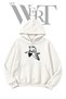 Frog Duck Pre-Printed White Hooded Sweatshirt (2-Ply)