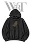 Double-Headed Eagle Pre-Printed Black Hooded Sweatshirt (2-Ply)