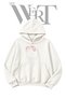 Car Drift Pre-Printed White Hooded Sweatshirt (2-Ply)