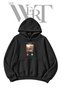 Hamster Calling Pre-Printed Black Hooded Sweatshirt (2-Ply)