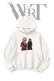 Kafkas Apparel Pre-Printed White Hooded Sweatshirt (2-Ply)