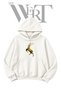 Golden Stag Pre-Printed White Hooded Sweatshirt (2-Ply)