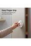 Self Adhesive Cabinet Handles, 4 Round ABS Plastic Pull Knobs for Doors, Windows, Cupboards, Drawers - 2
