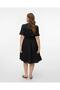 10304133 V-Neck, Button-Front, Elastic Waist, Short-Sleeved Dress - 3
