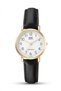 Black Gold Classic Numeric Vintage Women's Leather Strap Watch - 5