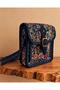 Women's Shoulder Bag and Crossbody Bag – Colorful Ethnic Patterned, Buckled, Casual, Fabric, 15x15 cm - 2