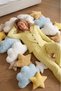 Women's Polka Dot Long Sleeve Buttoned Yellow Pajama Set - 5