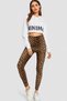 Women's Leopard Print High-Waisted Slim-Fit Stretch Leggings - 4
