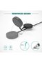 USB Charging Cable with Round Charging Dock, Black - 4