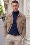 Men's Slim Fit Corduroy Velvet Mink Jacket – 100% Cotton, Buttoned, With Pockets, Unlined 2701104