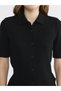 Polo Neck Women's Knitwear Cardigan - 3