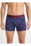 Men's Cotton Boxer Shorts with Blue Cherry Print - DB364