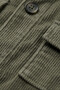 Men's Slim Fit Corduroy Khaki Jacket – 100% Cotton, Buttoned, With Pockets, Unlined 2701104 - 6