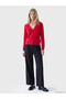 V-Neck Women's Cardigan - 2