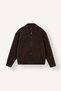 Oversized Shirt Collar, Stitched Detail, Zippered, Lined Coat H1724Ax26Au
