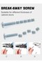 6 Pack Cabinet Knobs Round Mushroom Single Hole Drawer Knobs Furniture Knobs for Door Cupbo - 4
