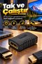 HDMI Female-to-Female Cable Connector and Extension Adapter with Gold-Plated Tips—HDMI Cable Splitter Compatible with TVs, Monitors, Projectors, and Game Consoles - 5